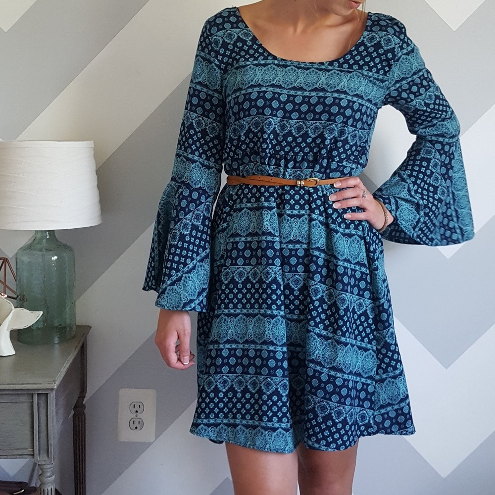 Altar'd State Boho blue dress